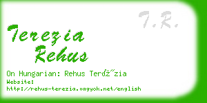 terezia rehus business card